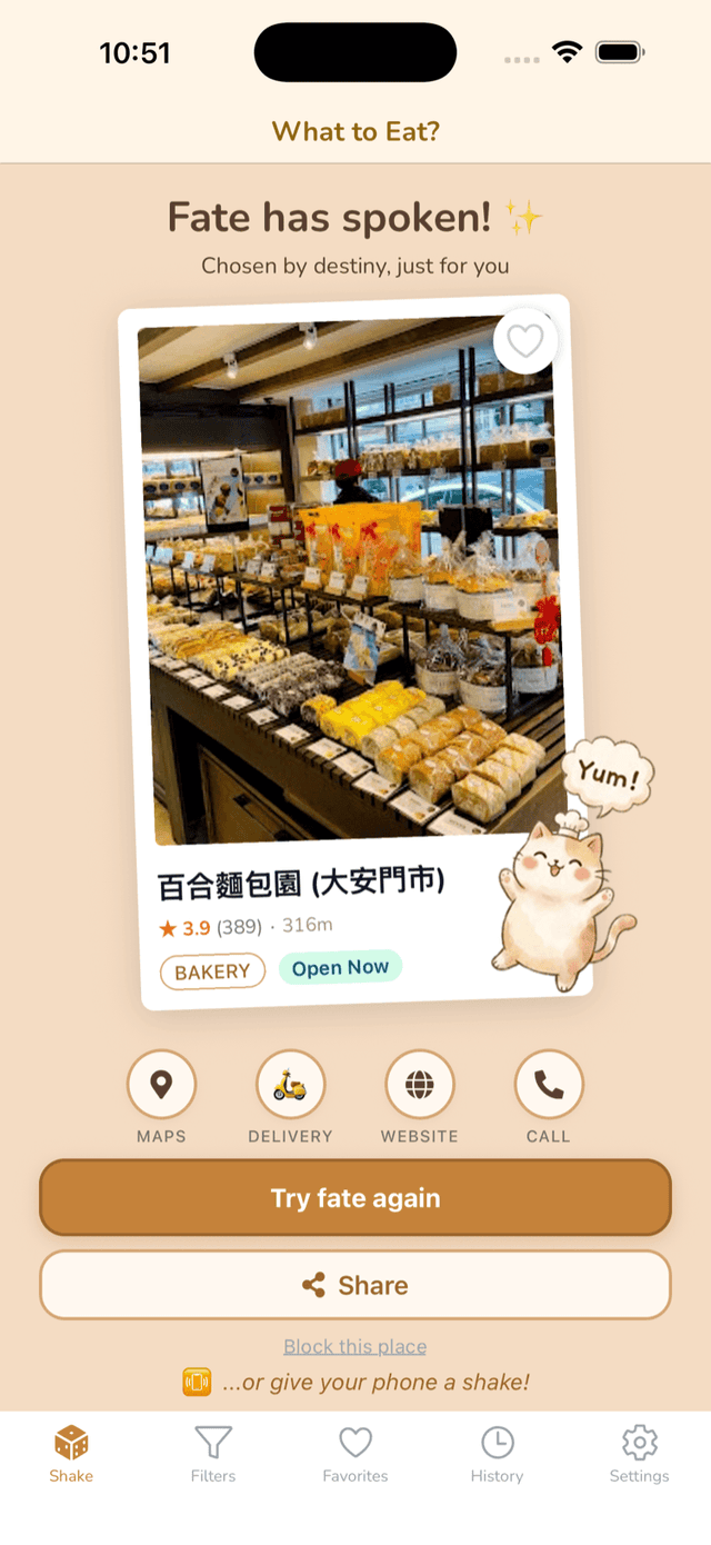 Restaurant result card